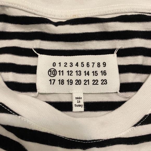 Maison Margiela Striped T-Shirt Size L - Picture 3 of 7